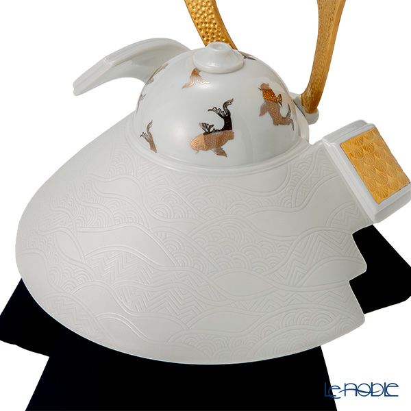 リヤドロ 兜 鯉 13052 35×27×22cm 木製台座・袱紗付