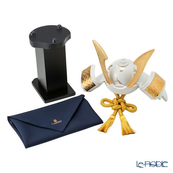 リヤドロ 兜 鯉 13052 35×27×22cm 木製台座・袱紗付