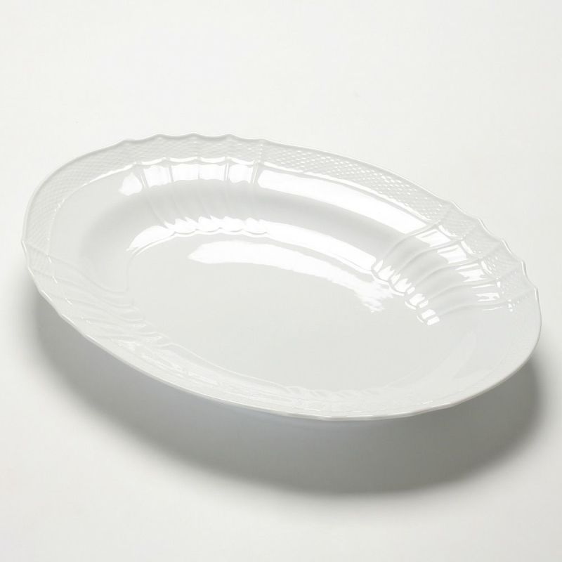 ジノリ1735／リチャード ジノリ（GINORI 1735／Richard Ginori） ベッキオホワイト オーバルプラター 41.5cm
