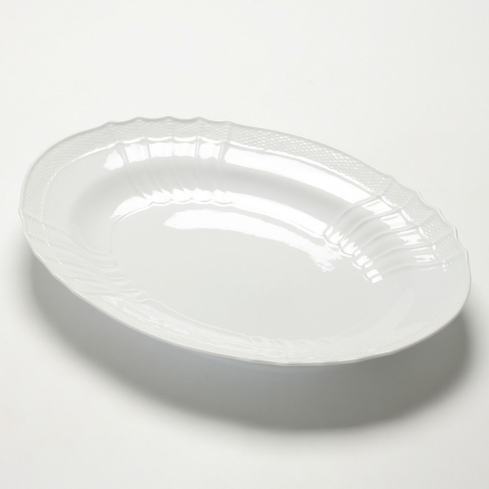 ジノリ1735／リチャード ジノリ（GINORI 1735／Richard Ginori） ベッキオホワイト オーバルプラター 41.5cm