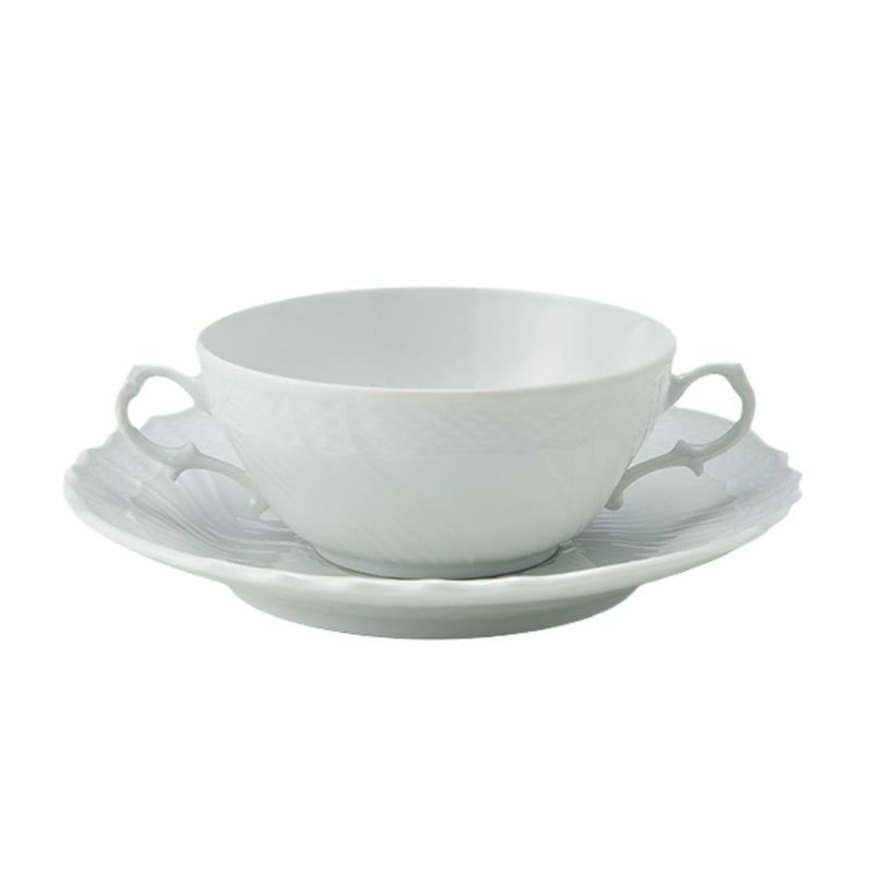ジノリ1735／リチャード ジノリ（GINORI 1735／Richard Ginori） ベッキオホワイト スープカップ＆ソーサー 300ml