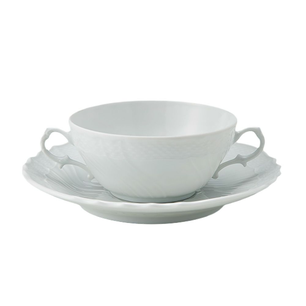 ジノリ1735／リチャード ジノリ（GINORI 1735／Richard Ginori） ベッキオホワイト スープカップ＆ソーサー 300ml