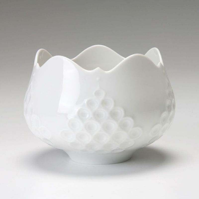 マイセン（Meissen） ホワイトレリーフ 000001／26812 シュガーボウル 高さ7cm／直径9cm