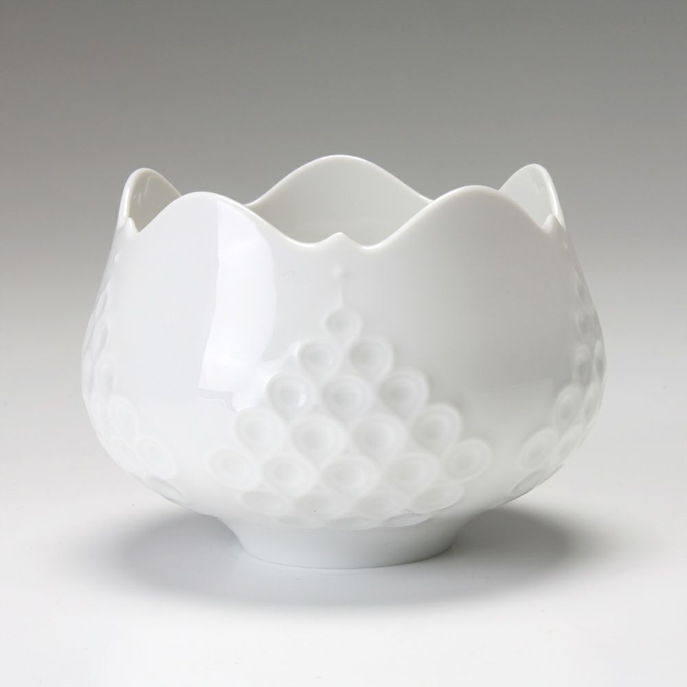 マイセン（Meissen） ホワイトレリーフ 000001／26812 シュガーボウル 高さ7cm／直径9cm
