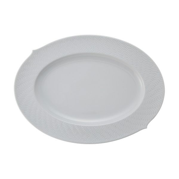 マイセン（Meissen） 波の戯れホワイト 000001／29307 オーバル