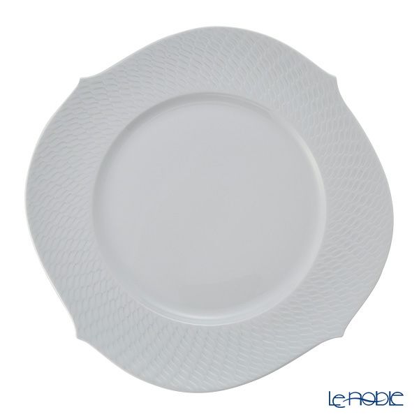 マイセン（Meissen） 波の戯れホワイト 000001／29478 サービスプレート 32.5cm