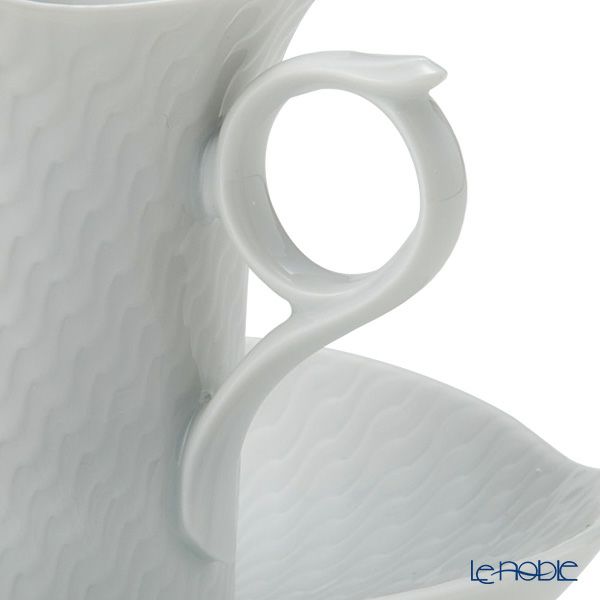 マイセン（Meissen） 波の戯れホワイト 000001／29580 モカカップ＆ソーサー