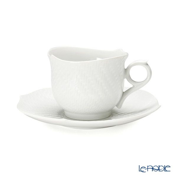 マイセン（Meissen） 波の戯れホワイト 000001／29586 モーニングカップ＆ソーサー