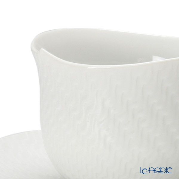 マイセン（Meissen） 波の戯れホワイト 000001／29586 モーニングカップ＆ソーサー