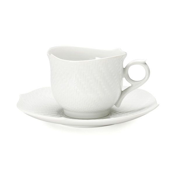 マイセン（Meissen） 波の戯れホワイト 000001／29586 モーニングカップ＆ソーサー