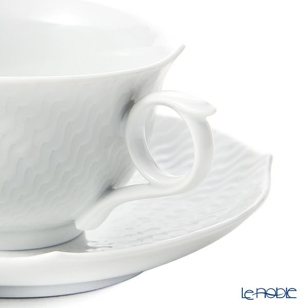 マイセン（Meissen） 波の戯れホワイト 000001／29633 ティーカップ＆ソーサー 170ml
