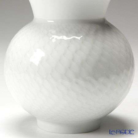 マイセン（Meissen） 波の戯れホワイト 000001／50142 ベース（花瓶） 13.5cm