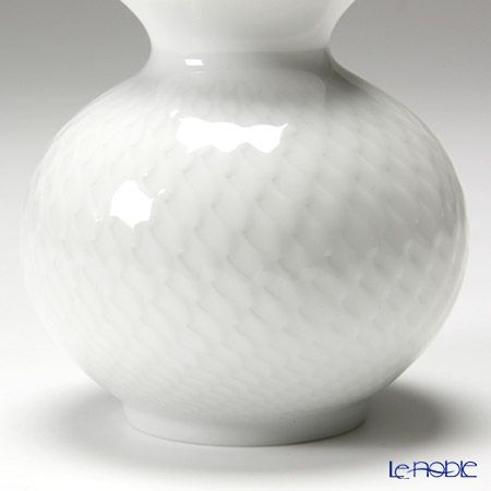 マイセン（Meissen） 波の戯れホワイト 000001／50143 ベース（花瓶） 9cm