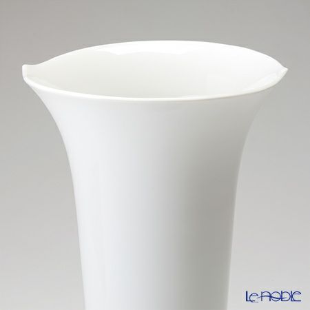 マイセン（Meissen） 波の戯れホワイト 000001／50310 ベース（花瓶） 30cm