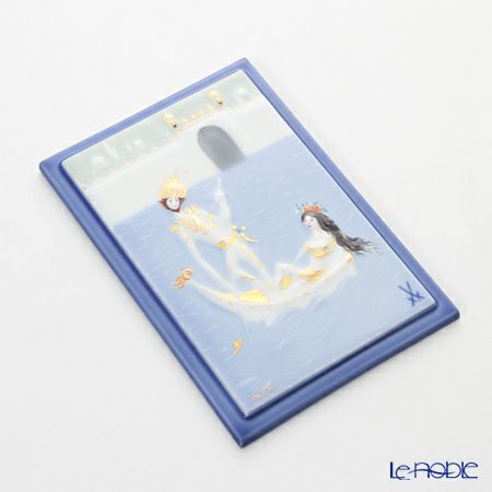 マイセン（Meissen） 陶板 千夜一夜 930009／9p310 船に乗る王様と王妃 15×10cm