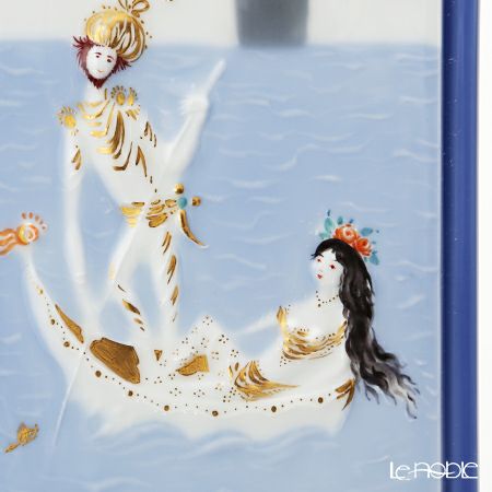 マイセン（Meissen） 陶板 千夜一夜 930009／9p310 船に乗る王様と王妃 15×10cm