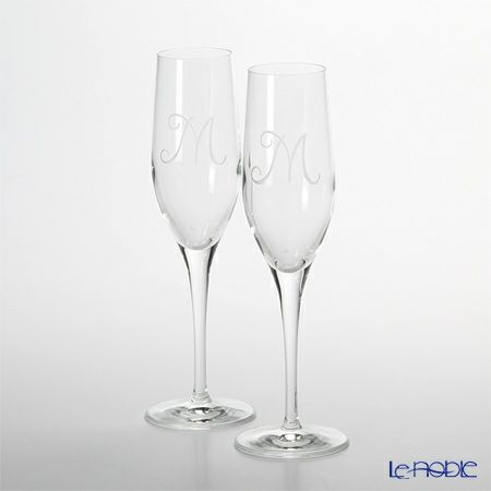 マイセン（Meissen） マイセンクリスタル M 38101 シャンパンフルート 22.1cm ペア