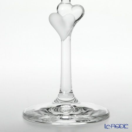 マイセン（Meissen） マイセンクリスタル ハート シャンパン 24.2cm（サテン） ペア