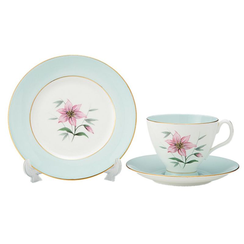 【1点限り】英国ヴィンテージ ロイヤルアルバート エルフィン 金彩 トリオセット