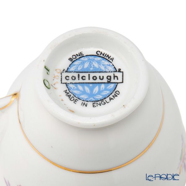 【1点限り】英国ヴィンテージ コルクラフ イエローフラワーブーケ 金彩 トリオセット