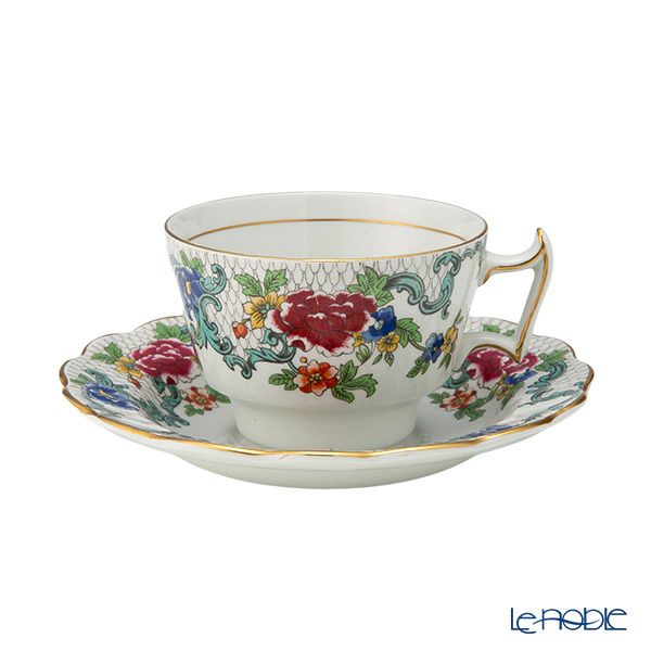 【1点限り】英国ヴィンテージ ブース フローラドラ 金彩 トリオセット