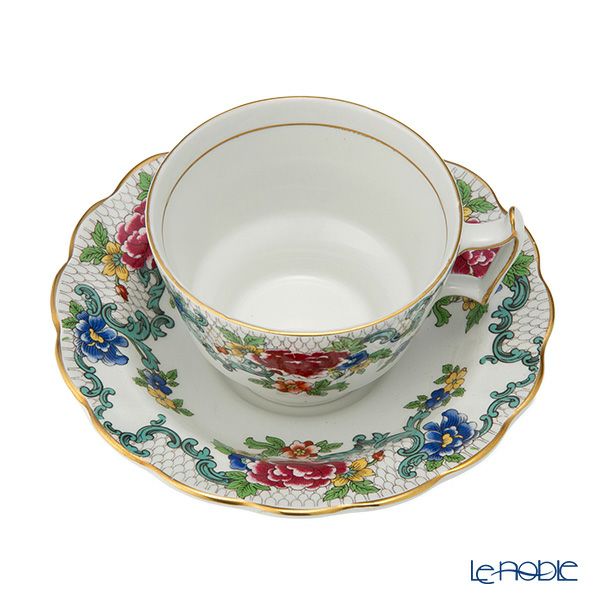 【1点限り】英国ヴィンテージ ブース フローラドラ 金彩 トリオセット