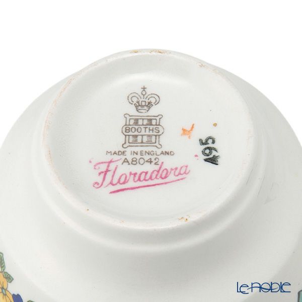 【1点限り】英国ヴィンテージ ブース フローラドラ 金彩 トリオセット