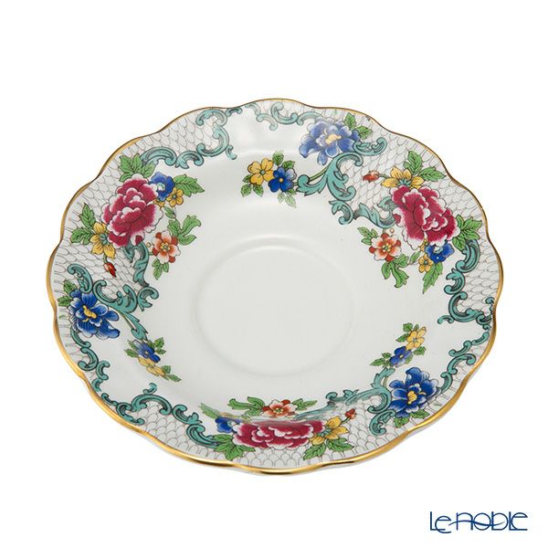 【1点限り】英国ヴィンテージ ブース フローラドラ 金彩 トリオセット