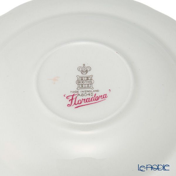 【1点限り】英国ヴィンテージ ブース フローラドラ 金彩 トリオセット