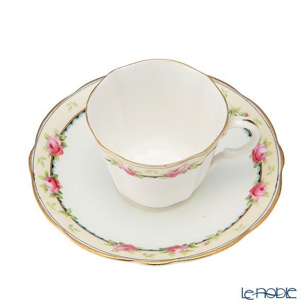 【1点限り】英国ヴィンテージ エインズレイ 小さなバラ柄 トリオセット