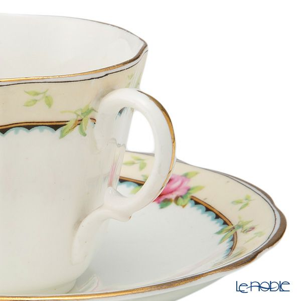 【1点限り】英国ヴィンテージ エインズレイ 小さなバラ柄 トリオセット