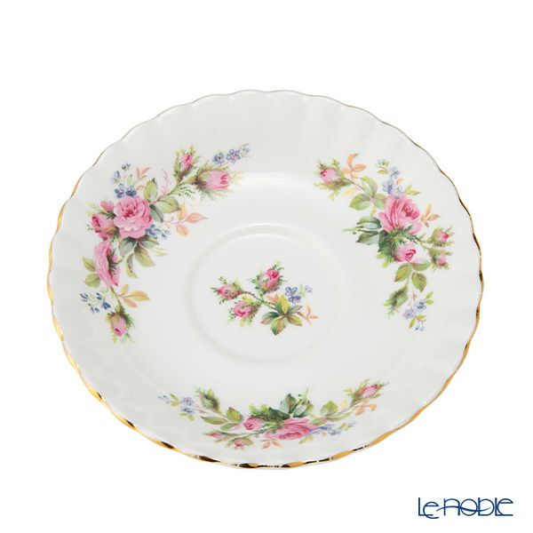 【1点限り】英国ヴィンテージ ロイヤルアルバート モスローズ 金彩 トリオセット