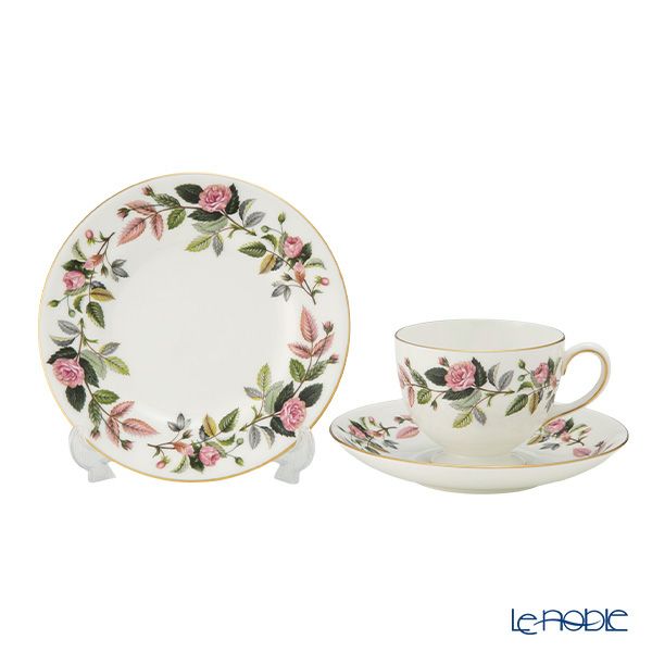 【1点限り】英国ヴィンテージ ウェッジウッド ハザウェイローズ トリオセット