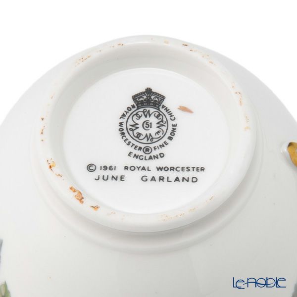 【1点限り】英国ヴィンテージ ロイヤルウースター ジューンガーランド 金彩 トリオセット