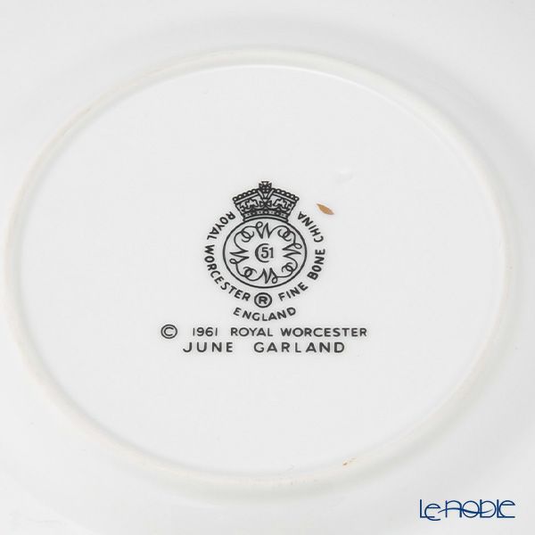 【1点限り】英国ヴィンテージ ロイヤルウースター ジューンガーランド 金彩 トリオセット