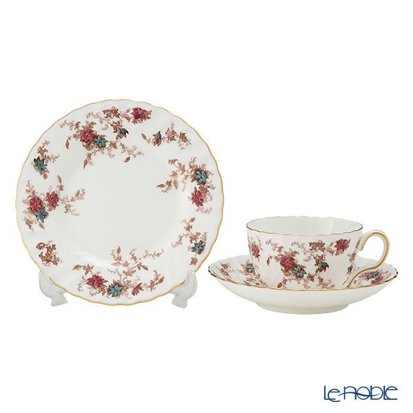 【1点限り】英国ヴィンテージ ミントン アンセストラル トリオセット