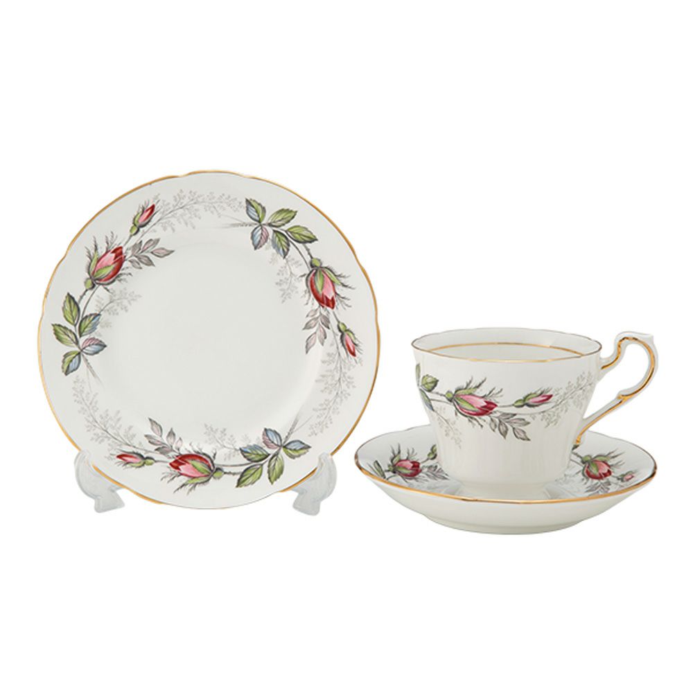 【1点限り】英国ヴィンテージ パラゴン ブライダルローズ トリオセット