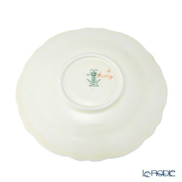 【1点限り】英国ヴィンテージ クラウンスタッフォードシャー 手描き花柄 ラッパ水仙 金彩 トリオセット