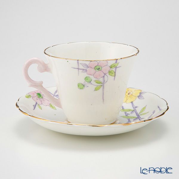 英国ヴィンテージ ウェリントン チャイナ 花柄 トリオセット