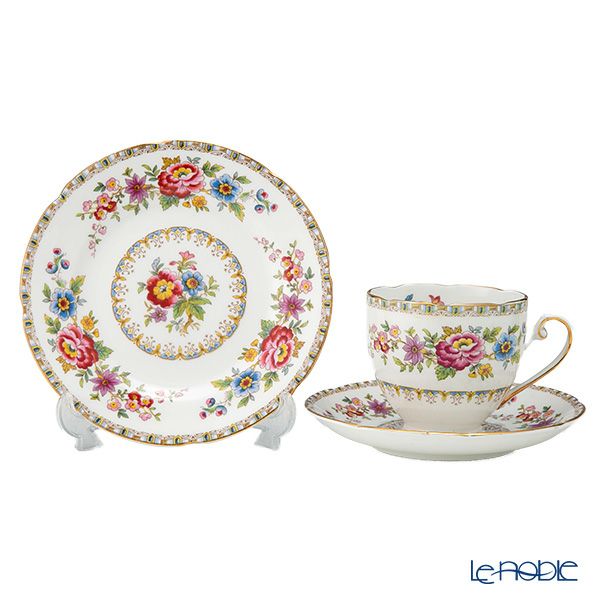 【1点限り】英国ヴィンテージ グラフトン チャイナ マルバーン 金彩 トリオセット