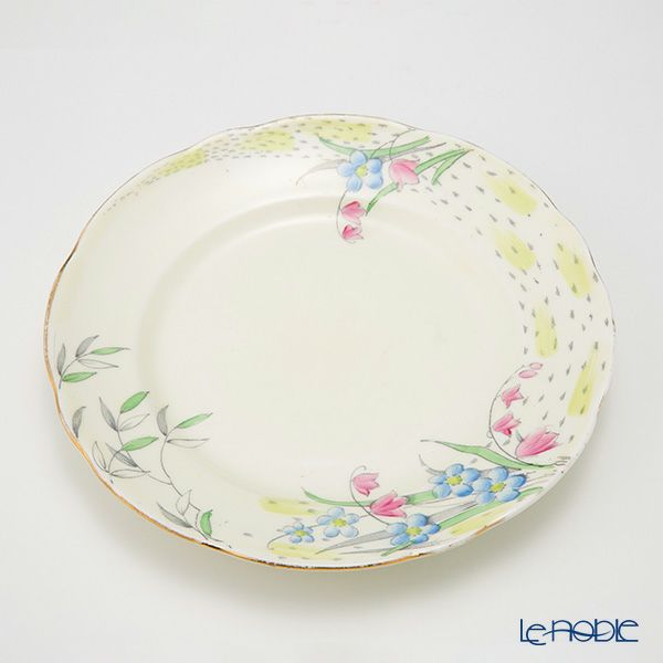 英国ヴィンテージ フォリーチャイナ 花柄 トリオセット