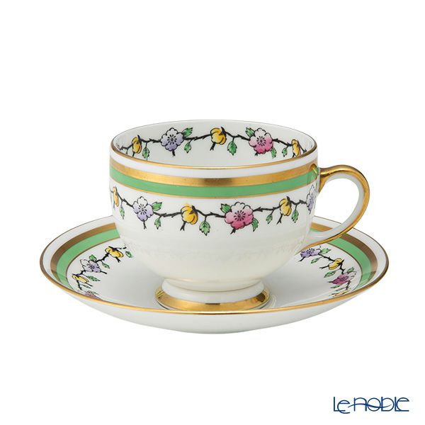 【1点限り】英国ヴィンテージ ロイヤルアルバート 手描き花柄 金彩 トリオセット B