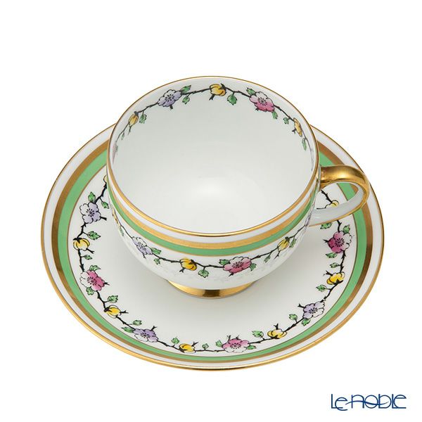 【1点限り】英国ヴィンテージ ロイヤルアルバート 手描き花柄 金彩 トリオセット B