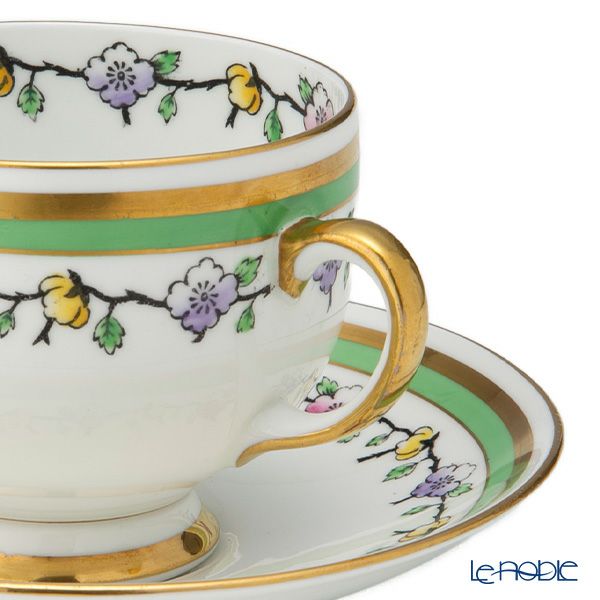 【1点限り】英国ヴィンテージ ロイヤルアルバート 手描き花柄 金彩 トリオセット B