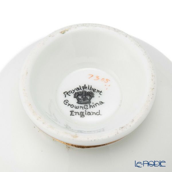 【1点限り】英国ヴィンテージ ロイヤルアルバート 手描き花柄 金彩 トリオセット B