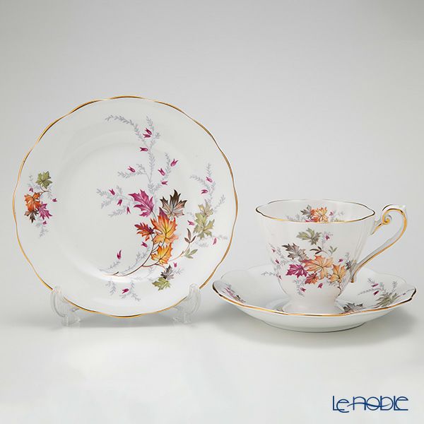 英国ヴィンテージ ロイヤルスタンダード オータムリーブス トリオセット