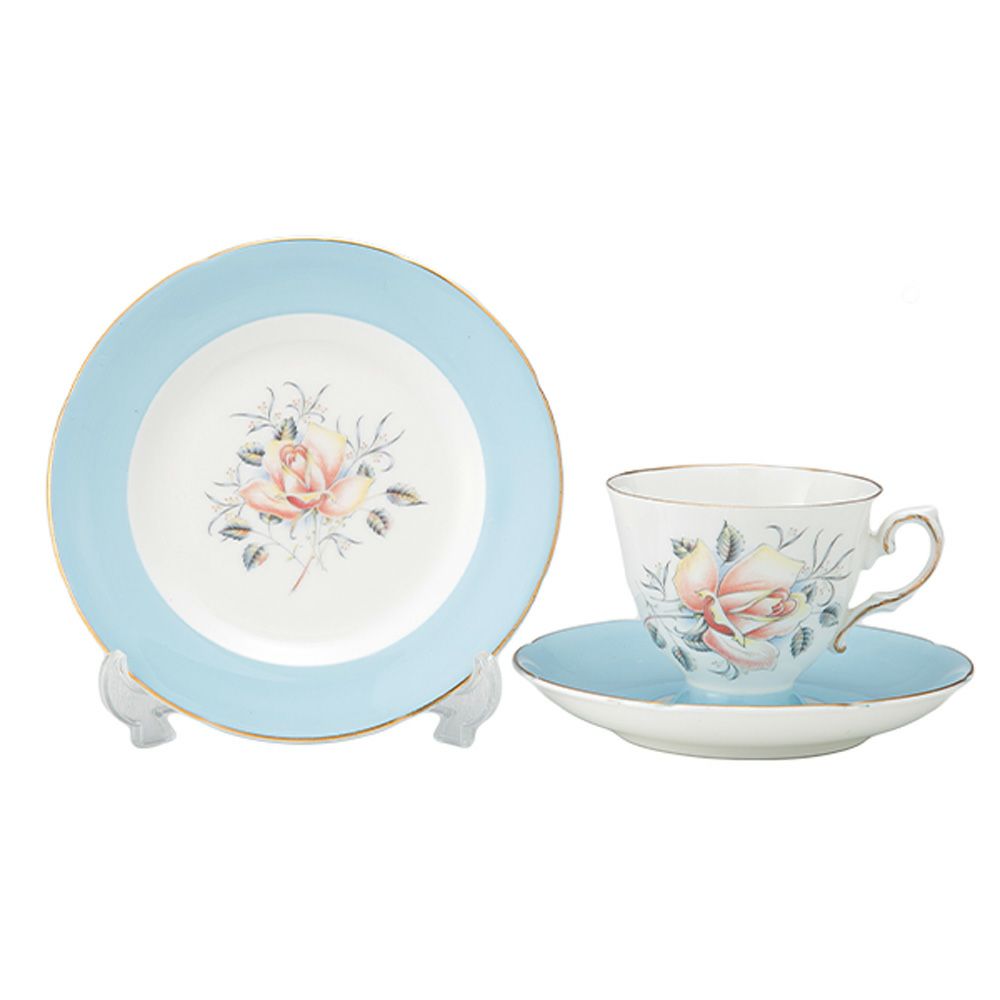 【1点限り】英国ヴィンテージ ロイヤルグラフトン メイフェア 金彩 トリオセット