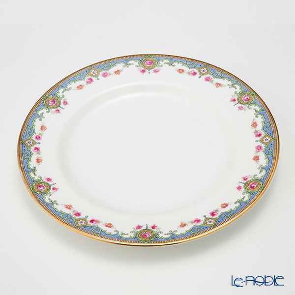 英国ヴィンテージ エインズレイ ブルーエッジローズ トリオセット