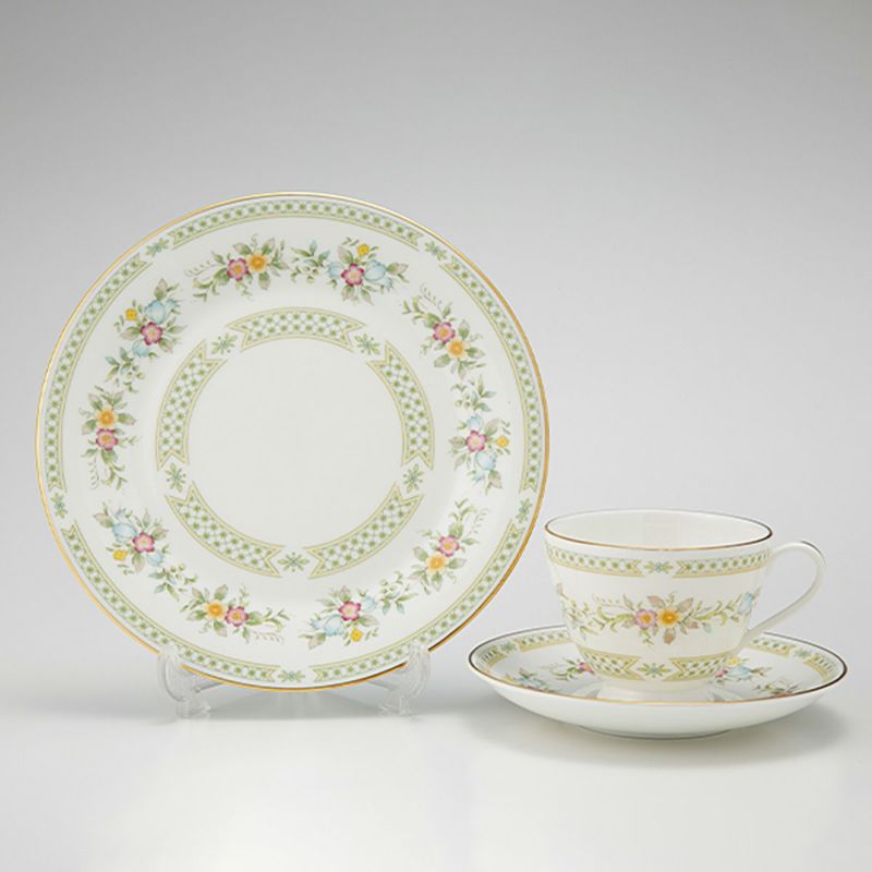 英国ヴィンテージ ミントン ブロードランズ トリオセット