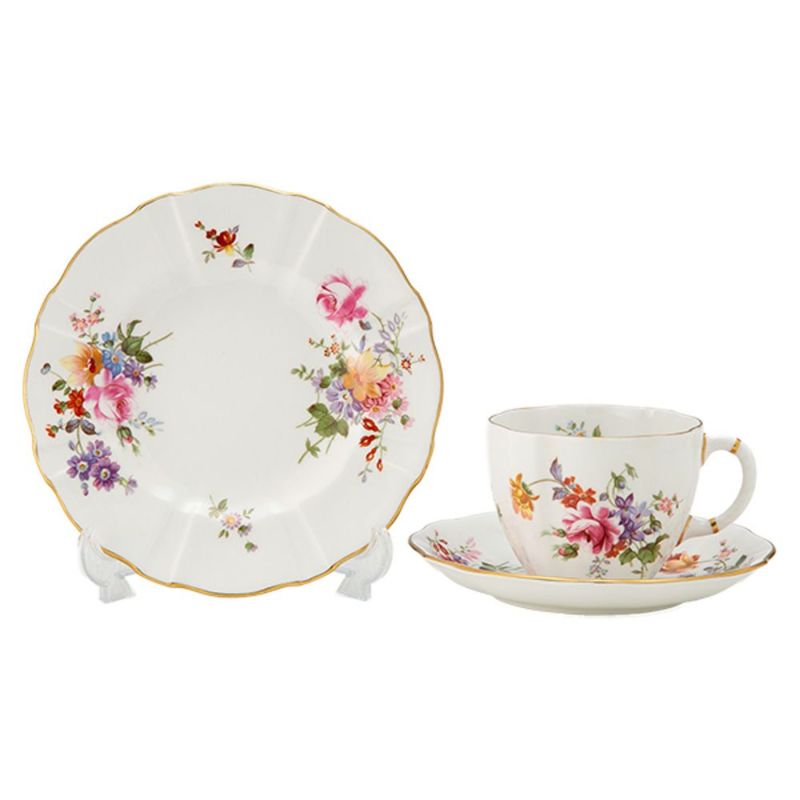 【1点限り】英国ヴィンテージ ロイヤルクラウンダービー ダービーポウジーズ トリオセット